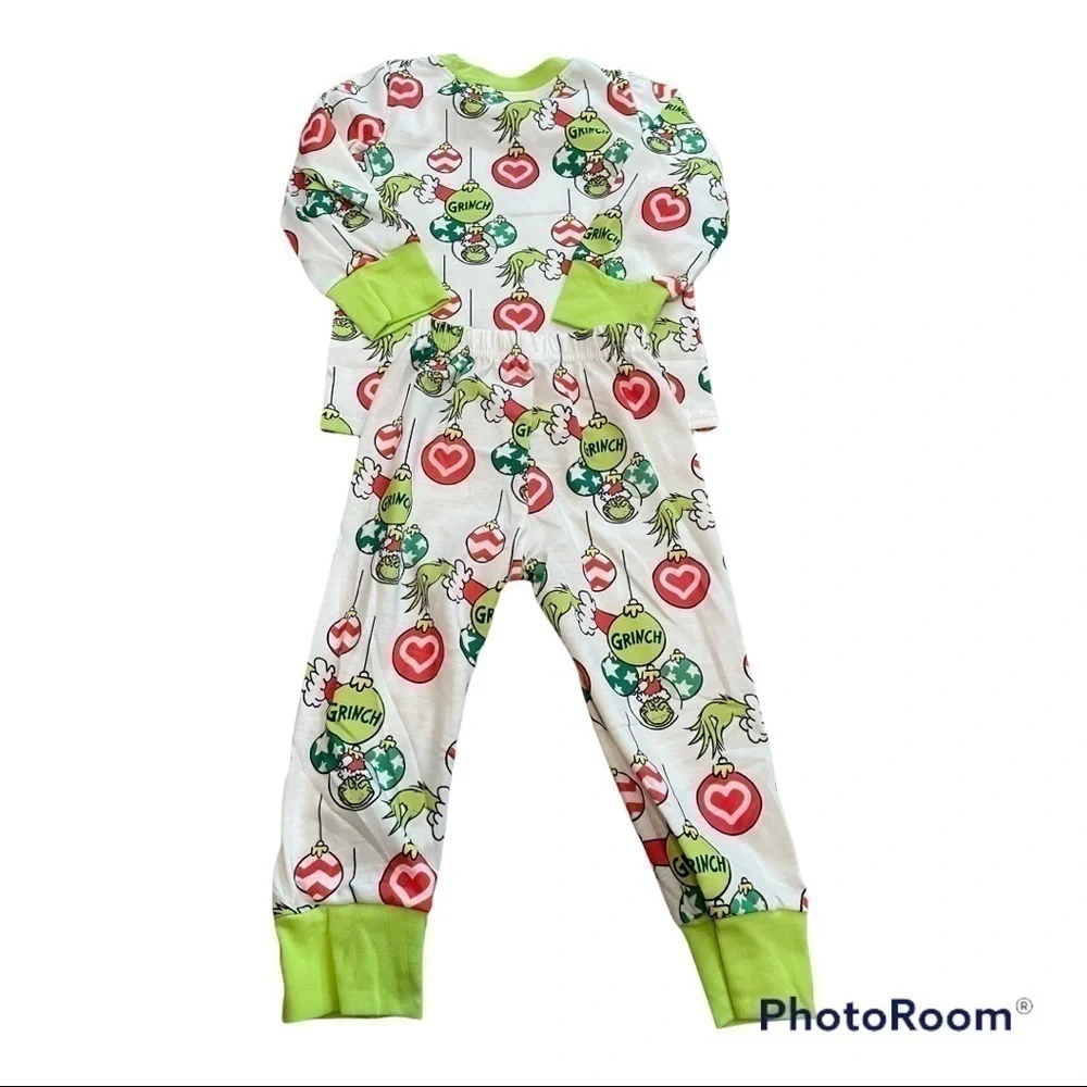 CHRISTMAS grinchmas unisex 2 piece pajamas